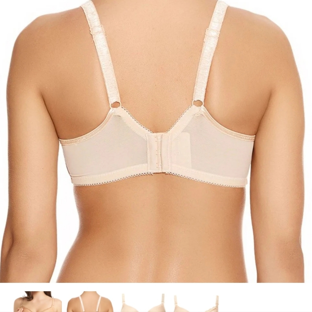 Freya Pure Underwire Spacer Moulded Nursing Bra 36DDD/F AA1581 Nude Tan Beige - Picture 2 of 6